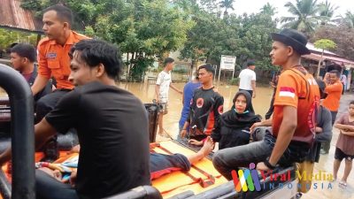 Banjir di Bireun Merenggut Dua Nyawa