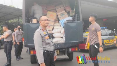 Humas Polda Jabar : Bersama HMI, Polisi Beri Bantuan Sembako Tahap IV Untuk Korban Gempa Cianjur