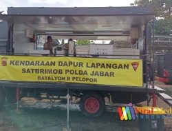 Food Truck Brimob Mengantarkan 18 Ribu Paket Sembako Untuk Pengungsi Gempa Cianjur