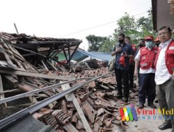 Kunjungan Ketum PMI Jusuf Kalla ke Lokasi Gempa Cianjur