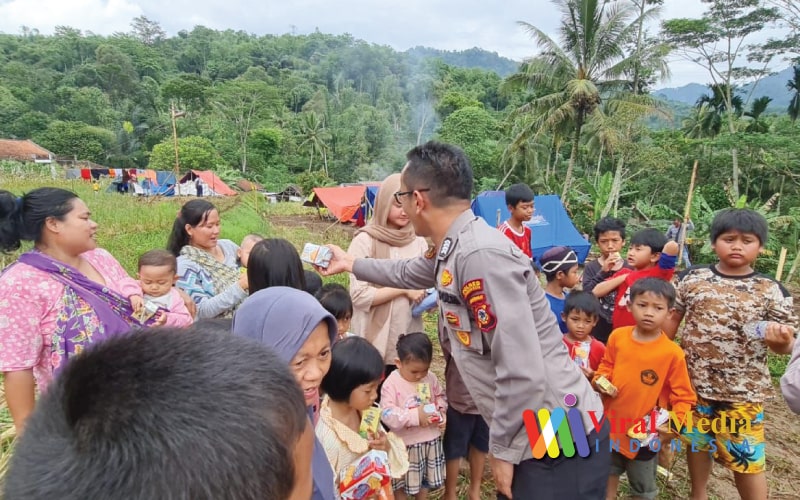 Trauma Healing Polres Cirebon Kembalikan Senyum Korban Gempa Cianjur
