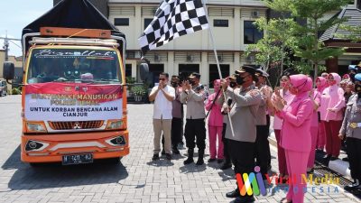 Peduli Bencana, Kapolres Demak : Semoga Bantuan Ini Bermanfaat Untuk Warga Cianjur