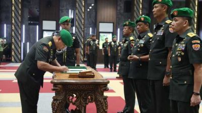 Jabatan Pangdam V/Brawijaya dan Aster Kasad Diserahterimakan