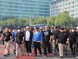 Jalan Sehat Penyelenggara Pemilu bersama Kemendagri, Isyaratkan Pemilu Berjalan Sehat
