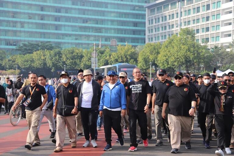 Jalan Sehat Penyelenggara Pemilu bersama Kemendagri