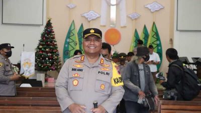 Kapolres Demak Cek Pos Pengamanan dan Gereja