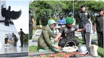Peringati Hari Juang TNI AD, Kasad Dudung Tabur Bunga di Makam Mantan Kasad