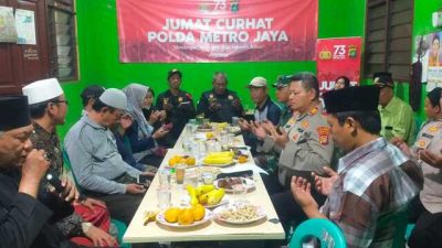 Viral: Polsek Kalideres Gelar Kegiatan Jum’at Curhat di Kantor RW 9 Pegadungan