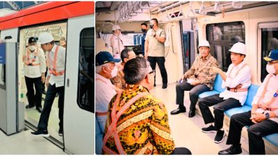 Viral – Cobain Kereta LRT Jabodebek, Presiden Jokowi: Sangat Cepat dan Tanpa Masinis