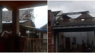 Angin Kencang Menerjang Pemukiman Warga di Serang