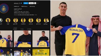 Viral: Kerenzz Abizzz!! Ronaldo Gabung, Follower Instagram Al Nassr FC Meroket hingga 5,3 Juta