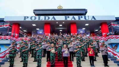 Panglima TNI dan Kepala Staf Resmikan Polda Papua Baru