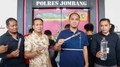 Viral: Polres Jombang Amankan Tujuh Pesilat Bersajam, Videonya Sempat Viral di Medsos