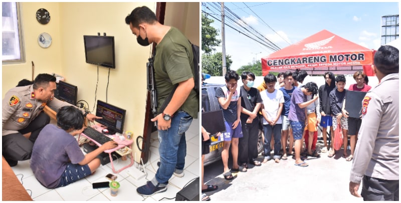 Polsek Cengkareng Kembali Menggrebek Markas Judi Online