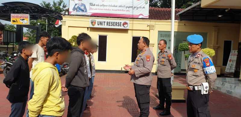 Amankan Sejumlah Pelajar yang Terlibat Aksi Tawuran