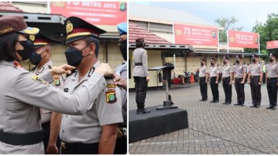 Kompol Yunita Pimpin Upacara Kenaikan Pangkat 42 Personel
