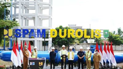 Presiden Joko Widodo Meresmikan SPAM Durolis