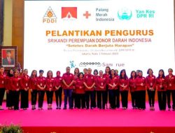 Viral: Ketua Umum Perhimpunan Donor Darah Indonesia melantik Srikandi PDDI