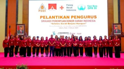Viral: Ketua Umum Perhimpunan Donor Darah Indonesia melantik Srikandi PDDI