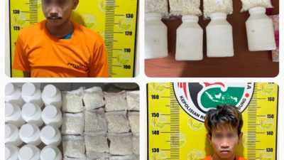 Polres Tulungagung Ungkap Narkoba, Dua Pengedar dan Puluhan Ribu Pil Doubel L Diamankan