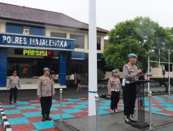Polri Yang Presisi, Subbid Provos Bidpropam Polda Jabar Gelar Gaktibplin di Polres Majalengka