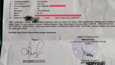 Oknum Pejabat Pemkot Depok Dilaporkan ke Polres Depok