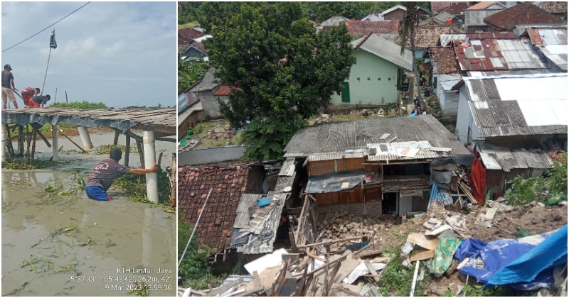 Warga Lampung Selatan Tertimpa Material Longsor