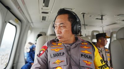 Viral: Kapolri Naik Heli Tinjau Arus Balik di Tol Kalikangkung-Cikampek Hingga Jalur Arteri
