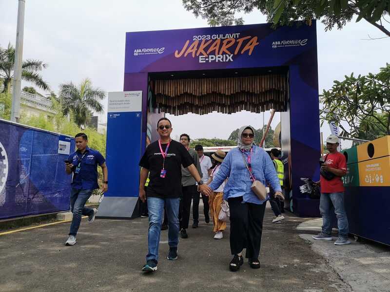 Anies Nonton Formula E