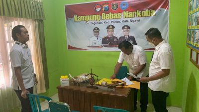 Tim Polda Jatim Tinjau Kampung Bebas Narkoba di Ngawi