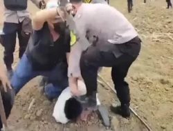 Eksekusi lahan di Lampung Tengah bentrok,Oknum polisi injak kepala warga