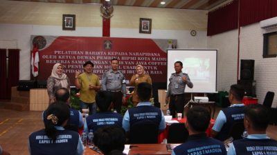 Warga Binaan Jalani Pelatihan Barista Kolaborasi Lapas Madiun dengan Willis Van Java Coffee