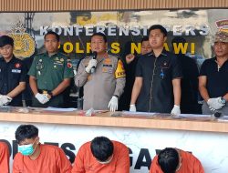 Kurang dari 24 Jam Satreskrim Polres Ngawi Amankan 11 Tersangka Pembakaran 2 Motor