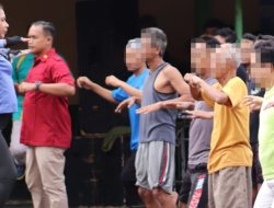 Lestarikan Budaya Sehat, Warga Binaan Lapas Kediri ikuti senam bersama Instruktur Cantik