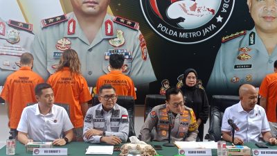 Ditresnarkoba Polda Metro Jaya Gagalkan Peredaran Narkoba dalam Kemasan Bungkus Teh China Warna Hijau