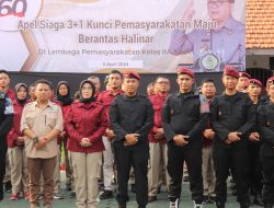 Lapas Kediri Gelar Apel Siaga 3 + 1 (Berantas Halinar) Bersama APH