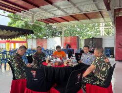 Pererat Sinergitas, Lapas Kediri Jalin Koordinasi dengan Komandan Batalyon C Pelopor Satbrimob Polda Jatim