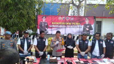 Press Rilis Ungkap Kasus Penangkapan Peredaran Narkoba Polres Tuban