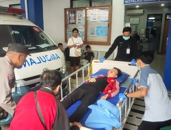 Bhabinkamtibmas Polsek Tamansari Sigap Tanggapi Laporan Kecelakaan Warga