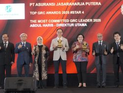 Wujud Komitmen Tata Kelola dan Manajemen Risiko Berkelanjutan, Jasaraharja Putera Raih Penghargaan TOP GRC Awards 2025