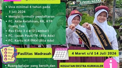 MIN 2 Lampung Selatan Buka PPDB 2026/2027, Cetak Generasi Berprestasi dan Berakhlak Mulia