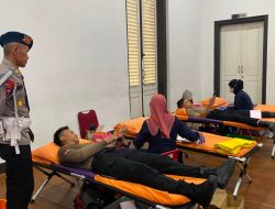 Brimob Polda Metro Jaya Gelar Donor Darah dI Hari Bhayangkara ke-80, Libatkan 100 Personel