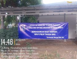 Oknum LMK dan RT.RW 011 Kelurahan Duren Sawit Jakarta Timur Diduga Menyerobot Tanah Milik H.Timing.