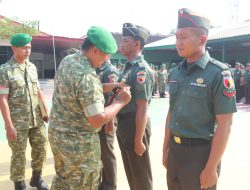 Sebanyak 37 Anggota Kodim 0805/Ngawi Melaksanakan Kenaikan Pangkat