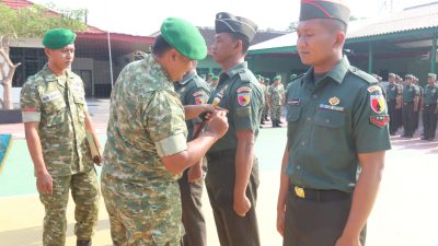 Sebanyak 37 Anggota Kodim 0805/Ngawi Melaksanakan Kenaikan Pangkat