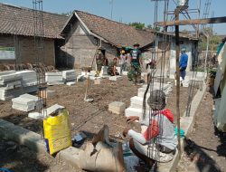 Hari Ke-7 TMMD ke-130 Kodim Ngawi, Pembangunan RTLH Milik Samidi Mulai Pasang Herbel